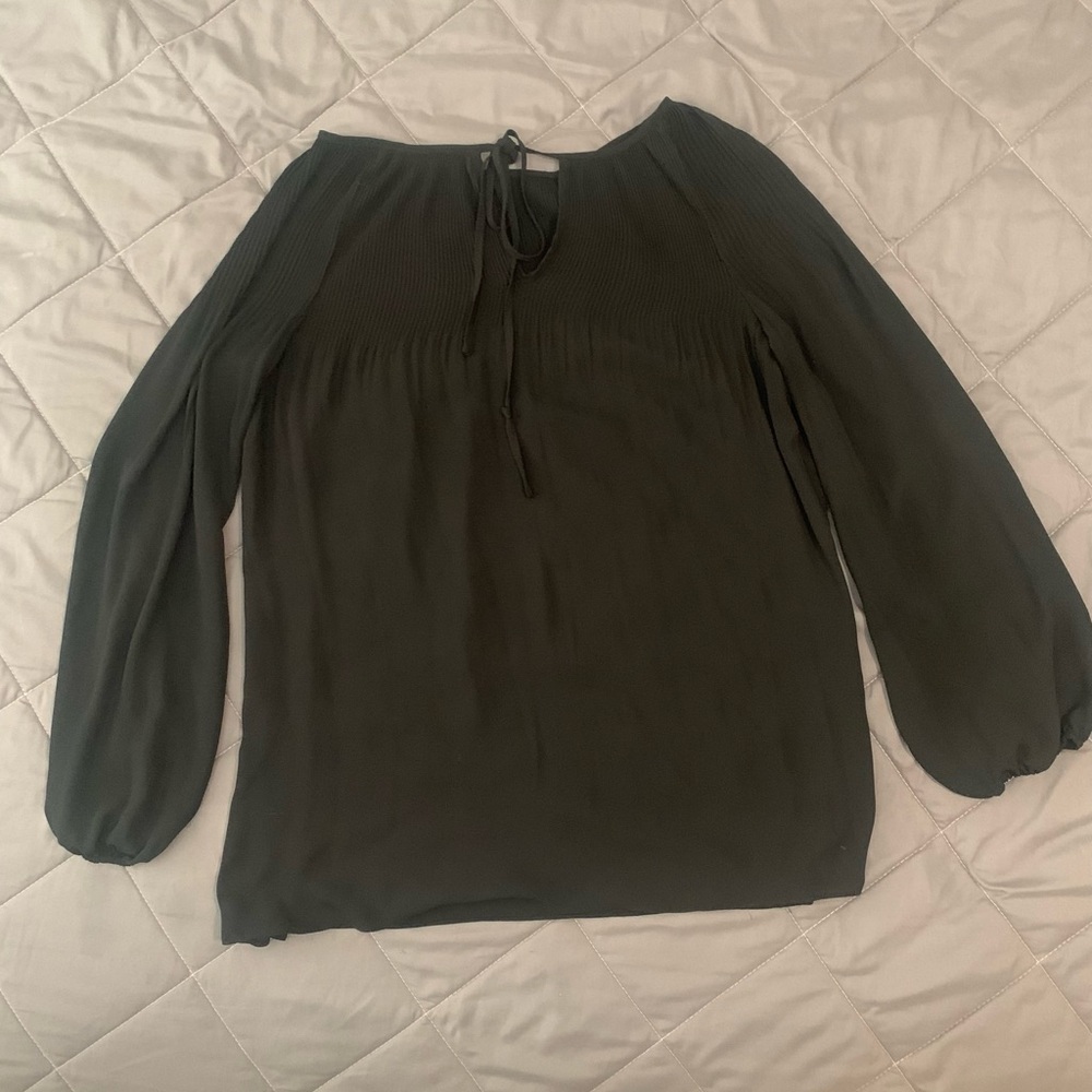 Max Studio, Black Blouse, Long sleeve, Medium